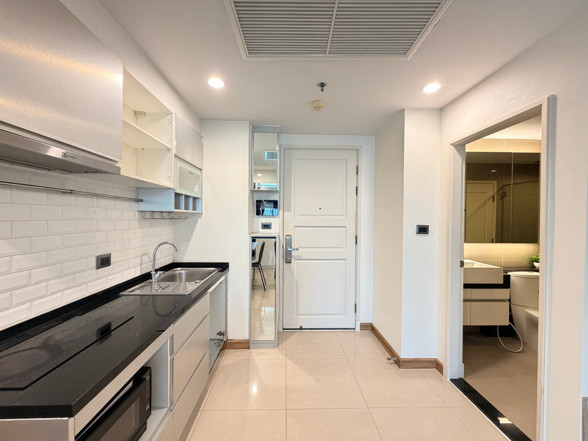 For RentCondoRama9, Petchburi, RCA : For rent!! Condo near MRT Cultural Center | Supalai Wellington | 1 bedroom, fully furnished, ready to move in, near Central Rama 9.