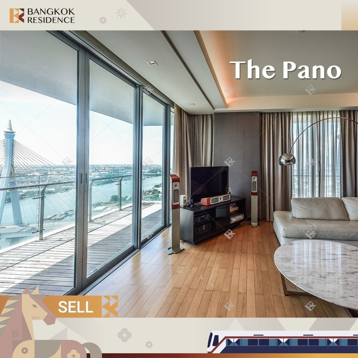 ขายคอนโดพระราม 3 สาธุประดิษฐ์ : 🌊 Iconic Riverfront Living at The Pano - Panoramic Chao Phraya Views near Bts Chong Nonsi