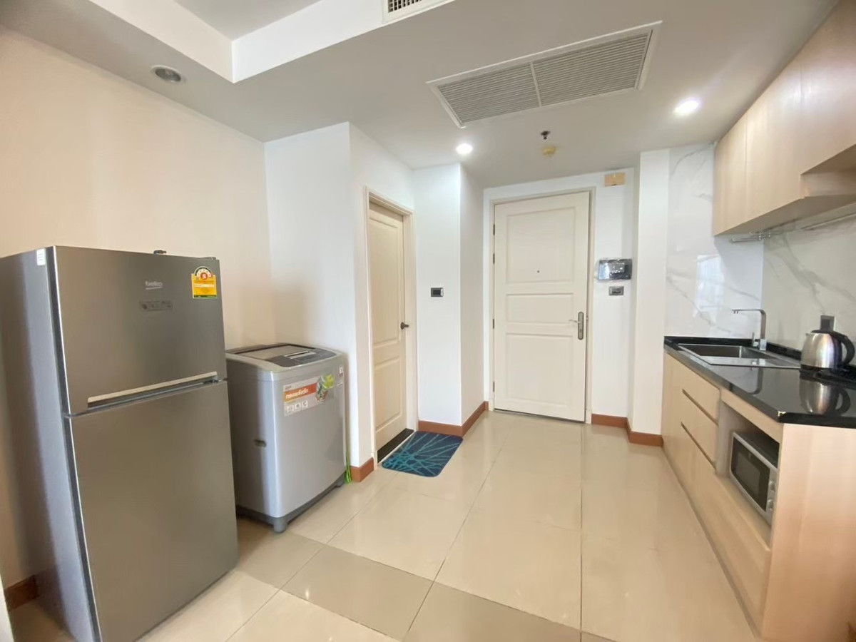 For RentCondoRama9, Petchburi, RCA : For rent✨Condo near MRT Cultural Center: Supalai Wellington Project: 1 bedroom | 47 sqm. Wide size, fully furnished, ready to move in.