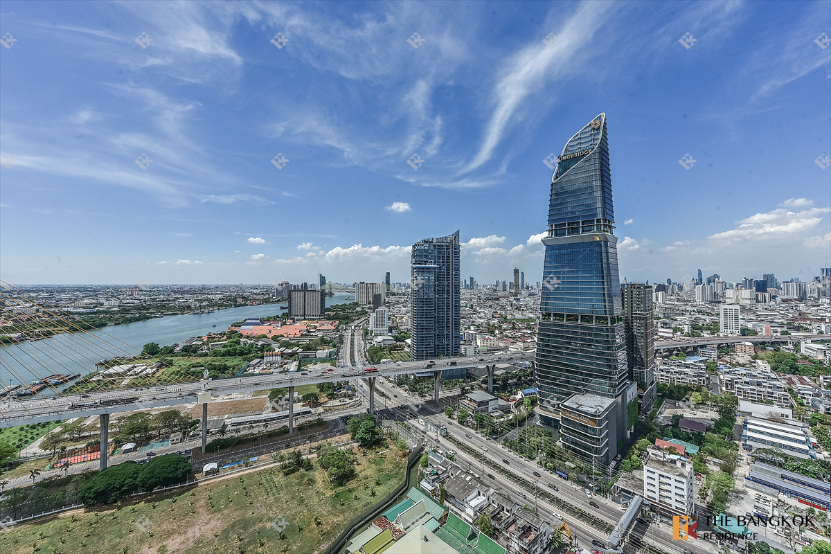 For SaleCondoRama3 (Riverside),Satupadit : 🌊 Iconic Riverfront Living at The Pano - Panoramic Chao Phraya Views near Bts Chong Nonsi