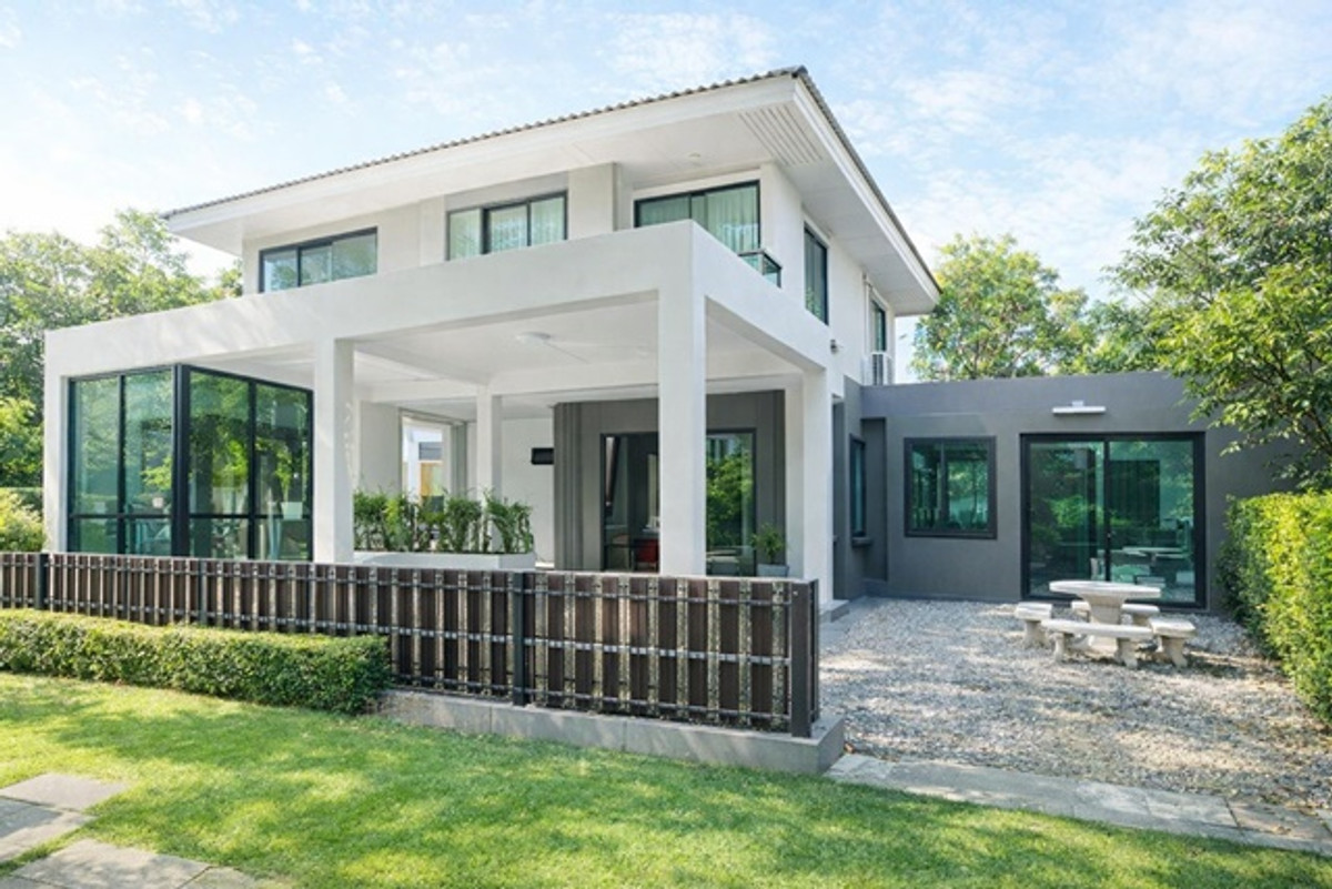 For RentHousePathum Thani,Rangsit, Thammasat : Mansion 5Bed LamLukKa Ring Rd adjacent to the motorway Khlong5. Sinpaet Hospital LamLukKa 900m. 2sto