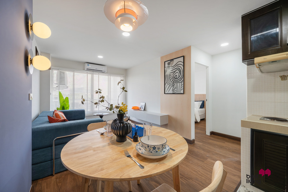 For SaleCondoRama9, Petchburi, RCA : Condo for sale, MRT Hua Mak, 5 minutes, 42 sq m, 2 balconies.