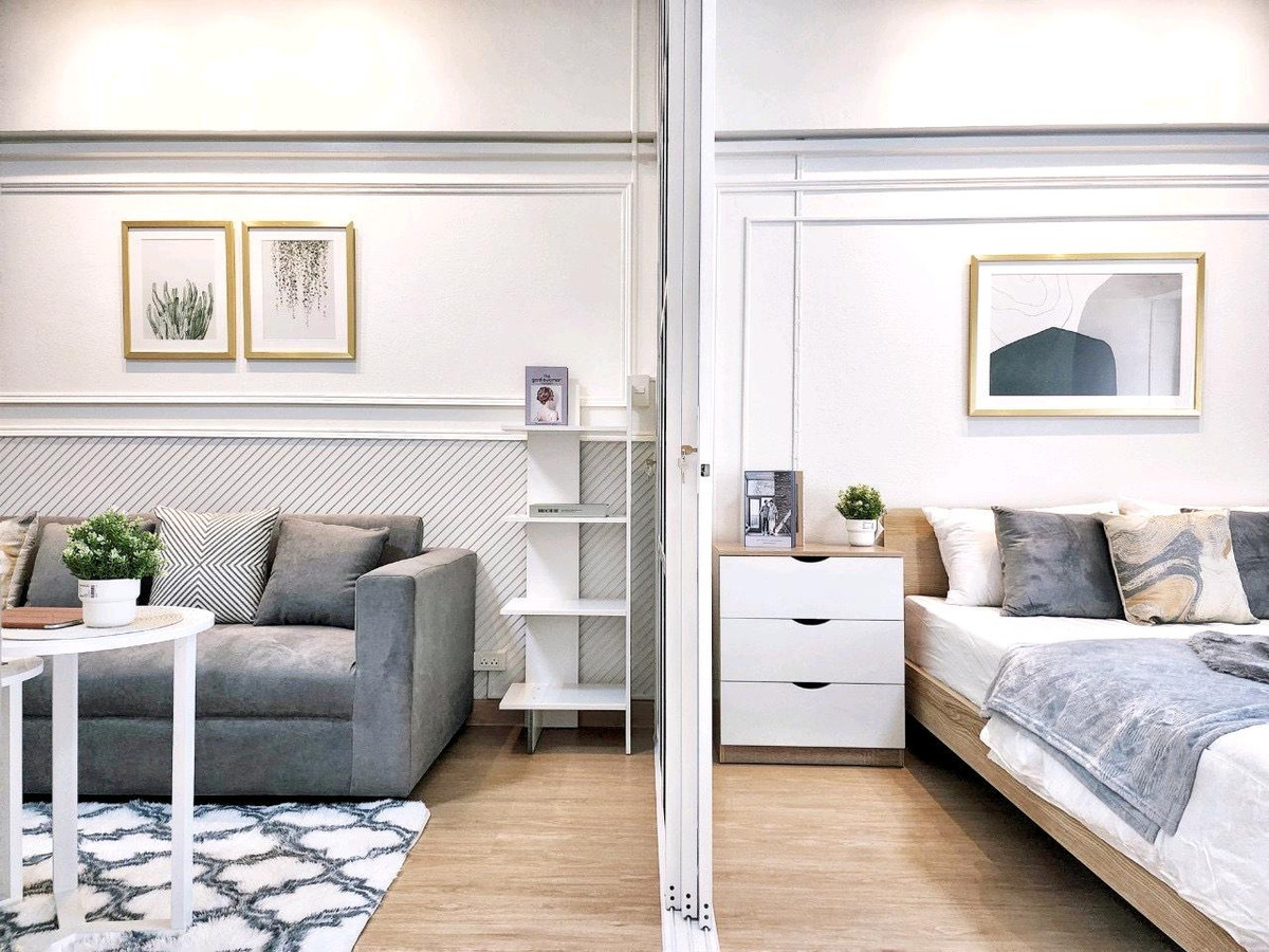 ขายคอนโดเสรีไทย-นิด้า : ห้องใหญ่ ❗️ทำเลใกล้ MRT แยกลำสาลี สุขาภิบาล 3 แมนชั่น ผ่อน 6,xxx 🔥ห้องพร้อมอยู่