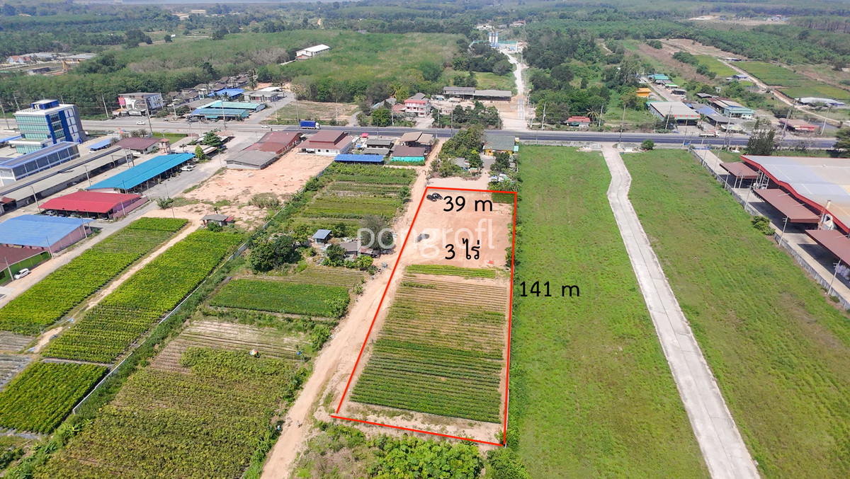 For SaleLandRayong : 📢 Beautiful land 3 rai, Pluak Daeng-Rayong, prime location EEC, walk to main road 3191, only 50 meters!