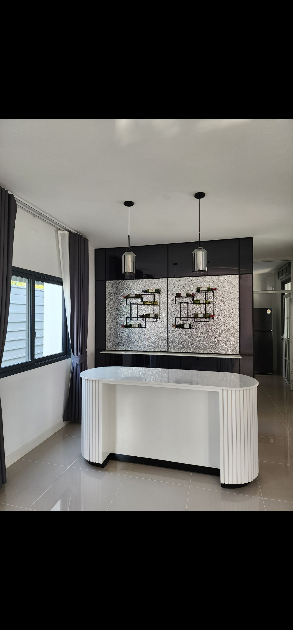 For RentSamut Prakan,Samrong : Semi-detached house for rent, Grande Pleno, Sukhumvit-Bangna, near Mega Bangna, beautiful house, wide area, ready to move in.