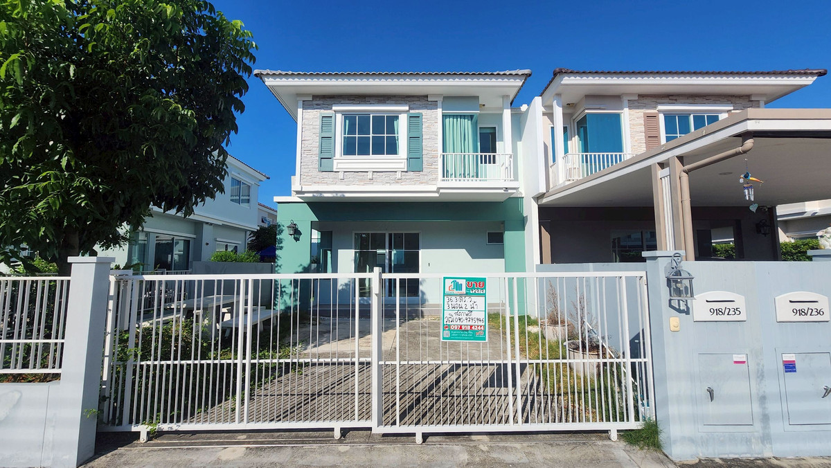 For SaleRathburana, Suksawat : 92919 - 2-story semi-detached house for sale, Villaggio Prachauthit 90 project (Villaggio Prachauthit 90), good price, selling at a loss, lower than buying from the project. Good opportunity for people looking for a quality home in the Pracha Uthit 90 are