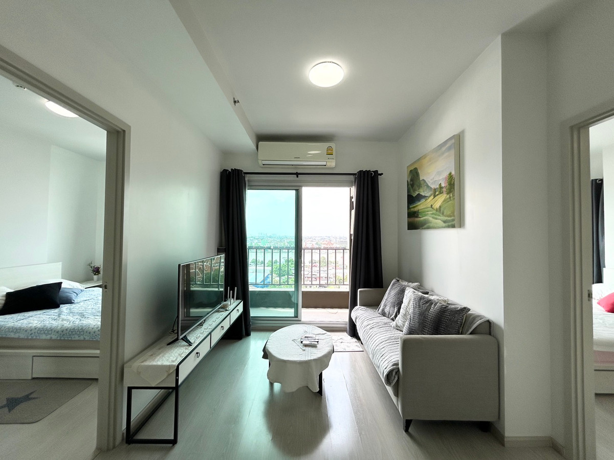 For RentCondoBang Sue, Wong Sawang, Tao Pun : [For rent] Chapter One Shine Bangpo - Chao Phraya River view (Rare Item!) 2 bedrooms, 2 bathrooms, high floor, Rama VII Bridge view, beautiful and eye-catching.