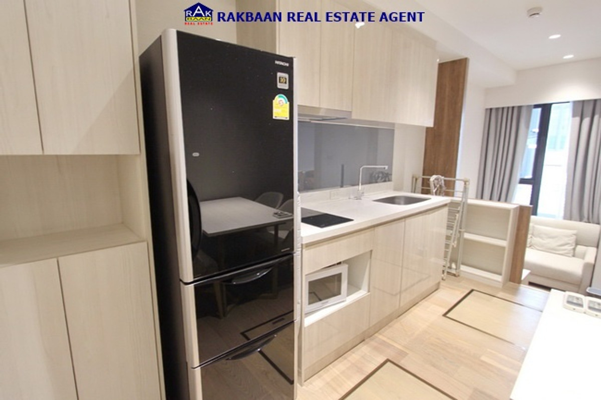 For RentCondoSukhumvit, Asoke, Thonglor : Condo for rent Runesu Runesu Thonglor Sukhumvit 33.37 sq m, 1 bedroom, 1 bathroom, fully furnished, ready to move in, on the 2nd floor (same floor as the onsen)