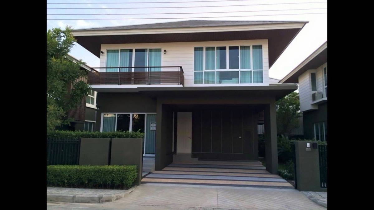 For RentHouseSamut Prakan,Samrong : Single house for rent NARA BOTANIC SRINAKARIN (Nara Botanic Srinakarin) 
 🛏️ 3 bedrooms 🛁 3 bathrooms 🚗 2 parking spaces, size 50 sq m., usable area 185 sq m. ✨ Price 65,000 baht ✨
