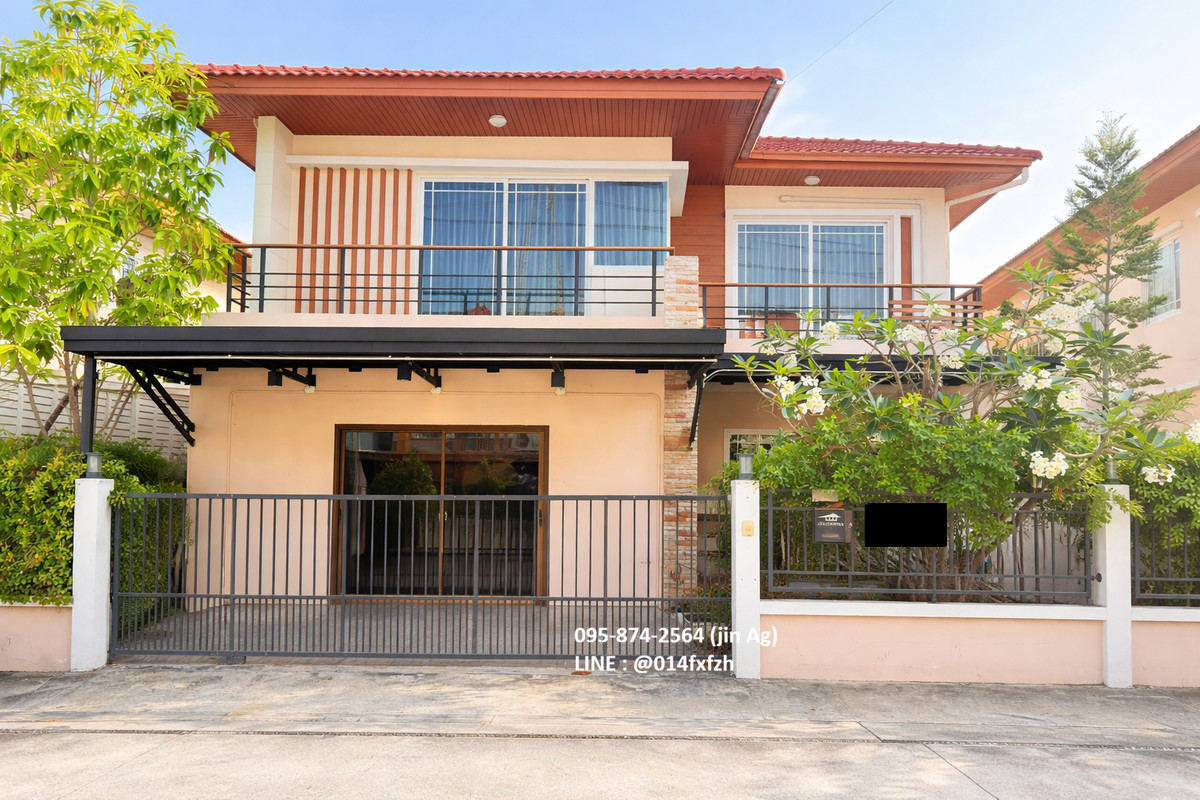 For RentHouseRathburana, Suksawat : Single house for rent, Baan Pisan, along the ring road - Rama 2, with built-in furniture.