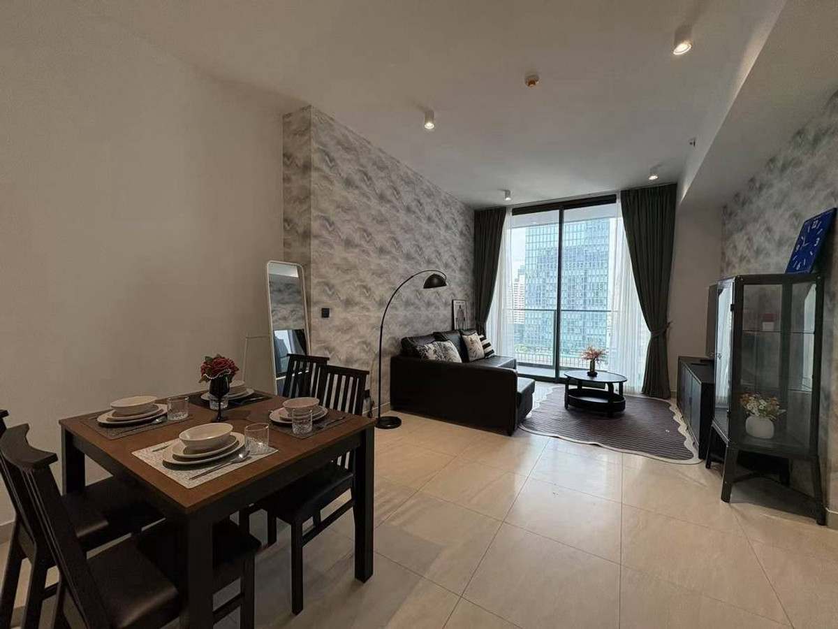 For RentCondoSathorn, Narathiwat : For rent: Tait Sathorn 12, luxury condo, large room, Sathorn area, 2 bedrooms, 99 sq m., near BTS St. Louis.