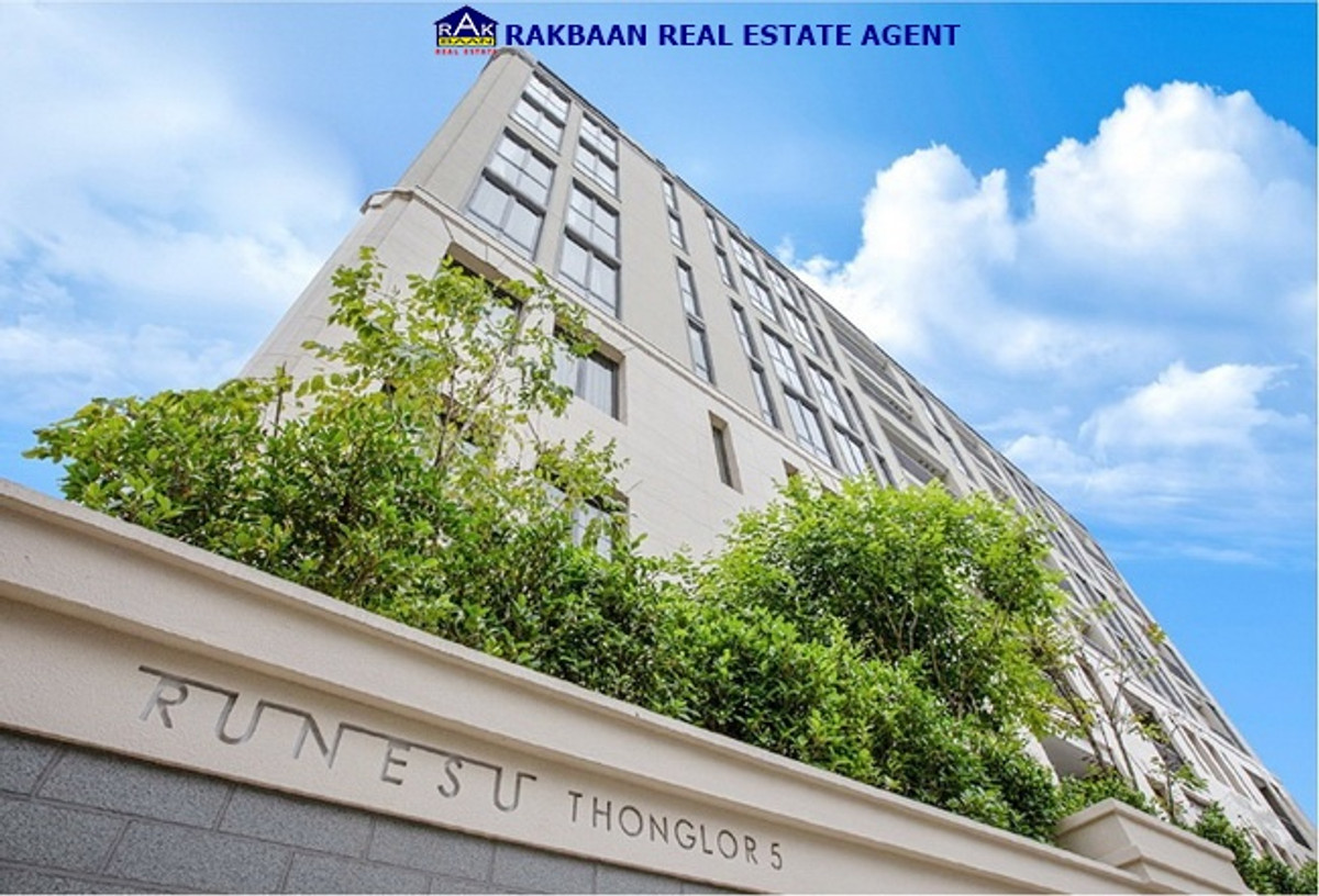 For RentCondoSukhumvit, Asoke, Thonglor : Condo for rent Runesu Runesu Thonglor Sukhumvit 33.37 sq m, 1 bedroom, 1 bathroom, fully furnished, ready to move in, on the 2nd floor (same floor as the onsen)