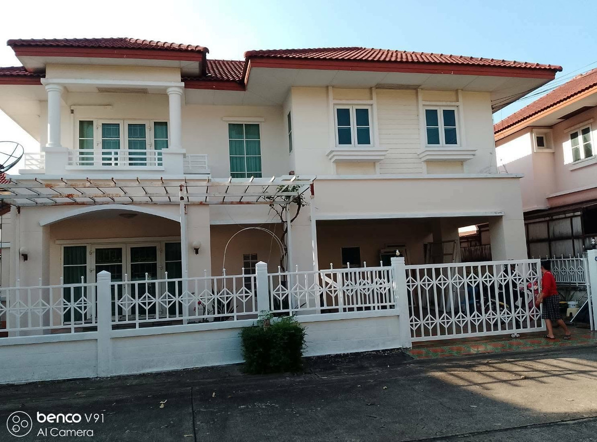 For RentHouseNawamin, Ramindra : Single house for rent, 65 sq m., The Sweet Garden Ville Village 2, near the expressway and Safari World.