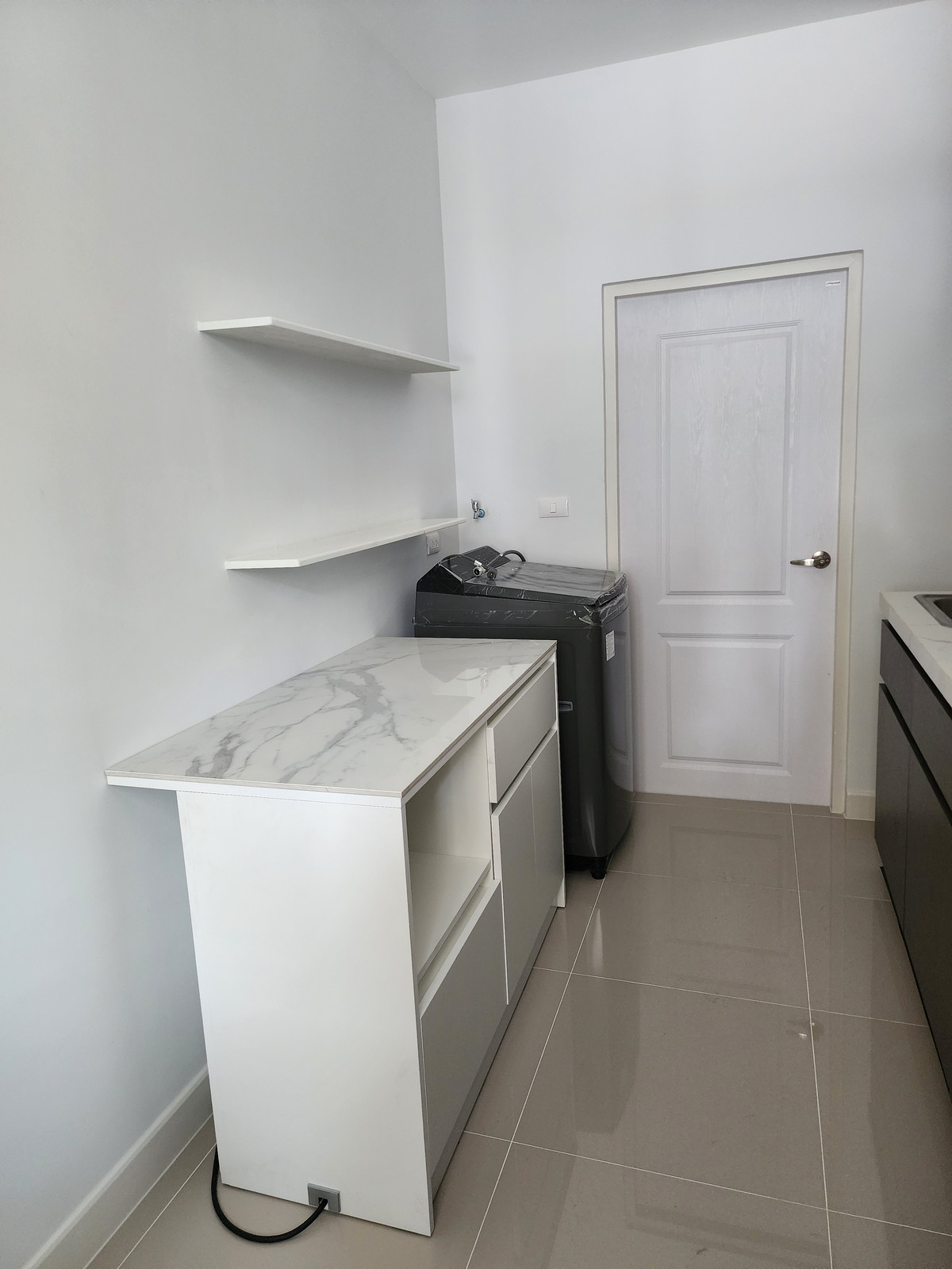 For RentSamut Prakan,Samrong : Semi-detached house for rent, Grande Pleno, Sukhumvit-Bangna, near Mega Bangna, beautiful house, wide area, ready to move in.