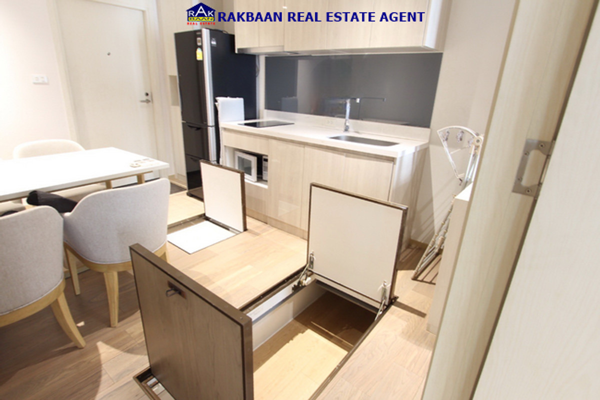 For RentCondoSukhumvit, Asoke, Thonglor : Condo for rent Runesu Runesu Thonglor Sukhumvit 33.37 sq m, 1 bedroom, 1 bathroom, fully furnished, ready to move in, on the 2nd floor (same floor as the onsen)