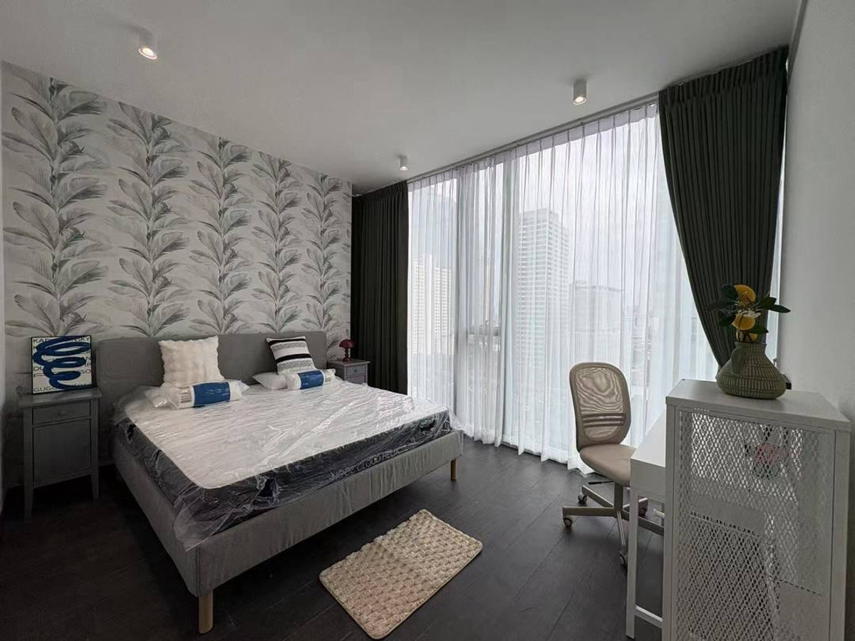 For RentCondoSathorn, Narathiwat : For rent: Tait Sathorn 12, luxury condo, large room, Sathorn area, 2 bedrooms, 99 sq m., near BTS St. Louis.