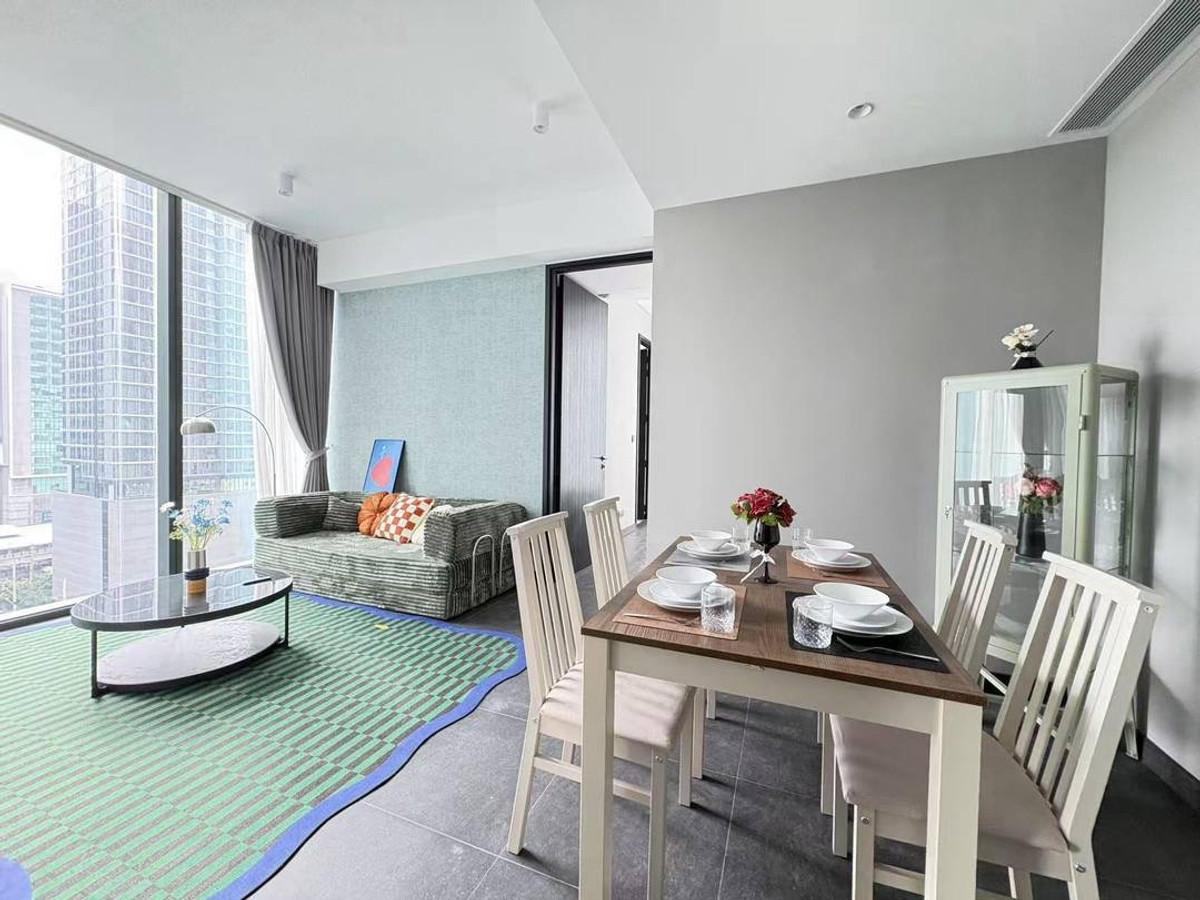 For RentCondoSathorn, Narathiwat : For rent: Tait Sathorn 12, luxury condo in Sathorn area, 2 bedrooms, 71 sq m., near BTS St. Louis.