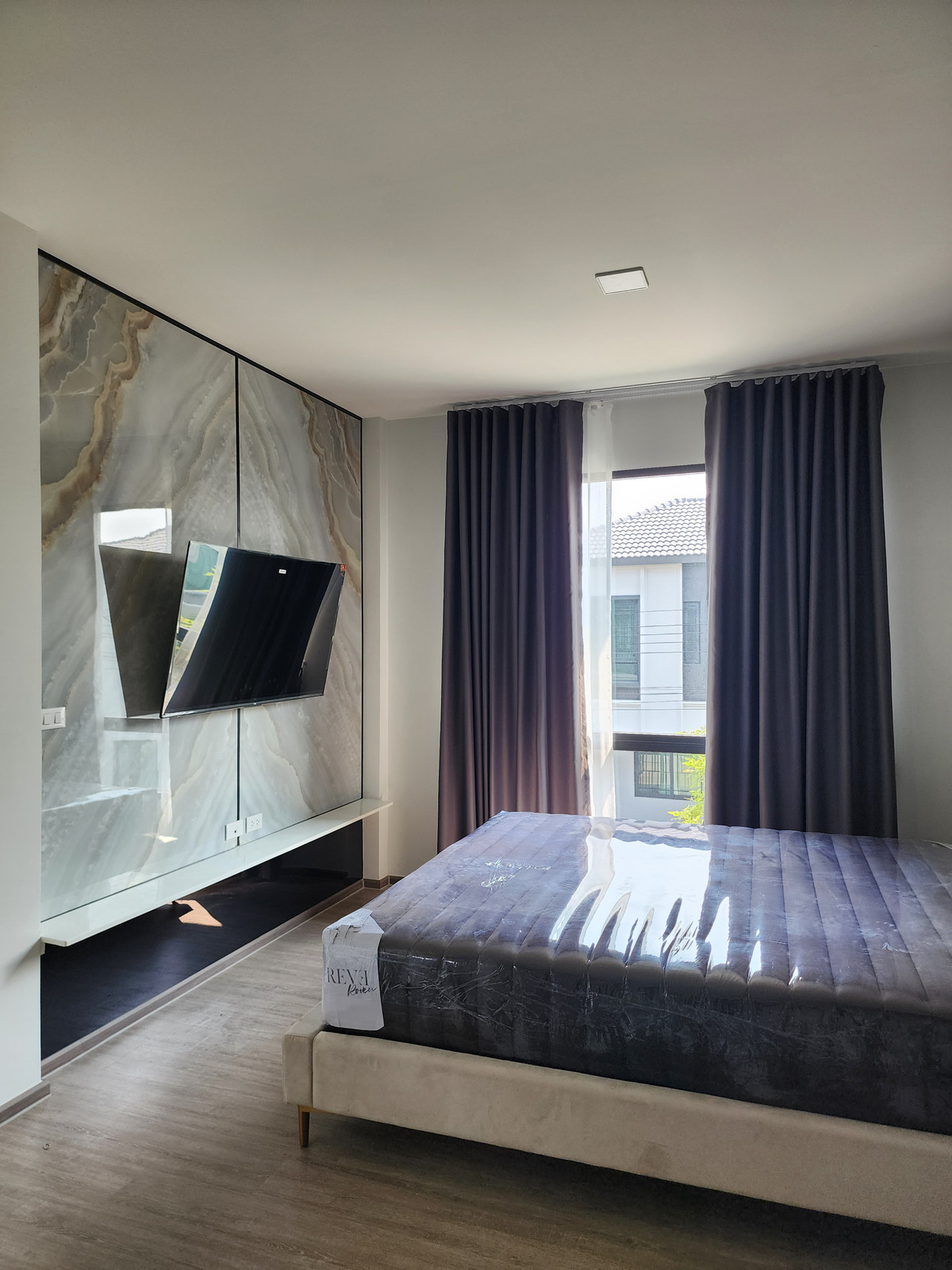 For RentSamut Prakan,Samrong : Semi-detached house for rent, Grande Pleno, Sukhumvit-Bangna, near Mega Bangna, beautiful house, wide area, ready to move in.