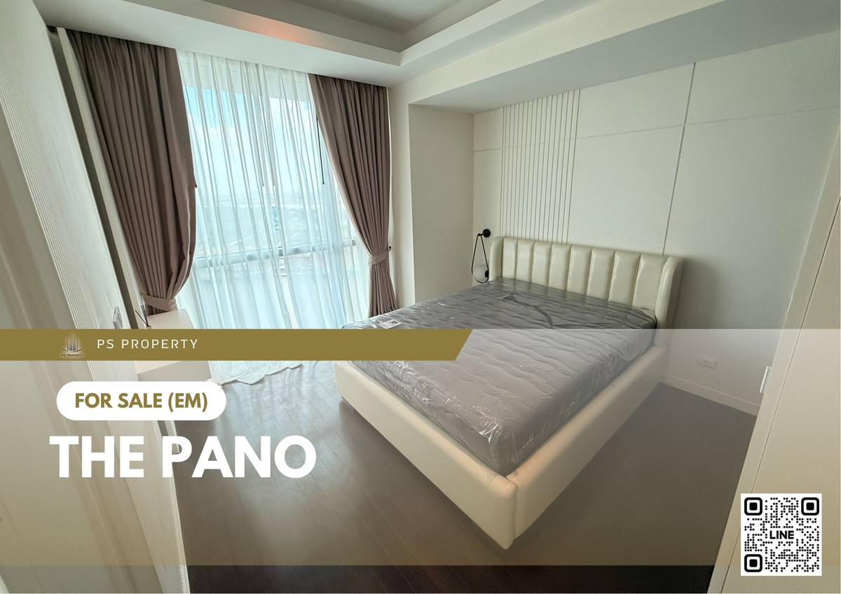 For SaleCondoRama3 (Riverside),Satupadit : Urgent Sale ✨ The Pano ✨ Riverside location on the Chao Phraya River. Large balcony, 3 bedrooms, 3 bathrooms, fully furnished and equipped with appliances.