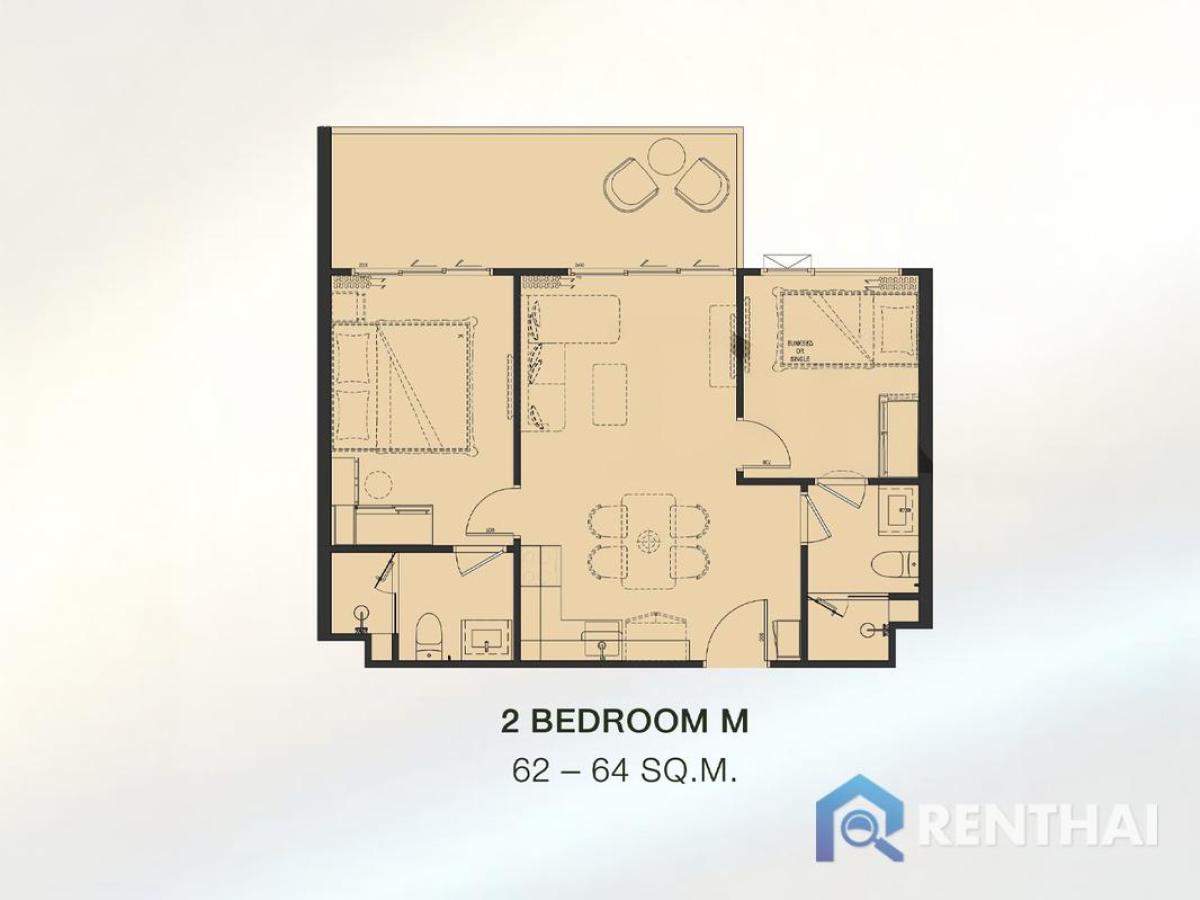 ขายคอนโดภูเก็ต : สำหรับ ขาย คอนโด 2 ห้องนอน ที่ The Title Biancana