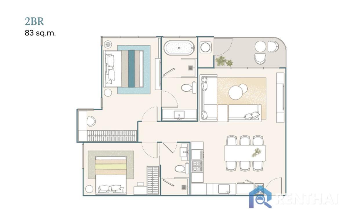 ขายคอนโดภูเก็ต : สำหรับ ขาย คอนโด 2 ห้องนอน ที่ Peylaa Phuket