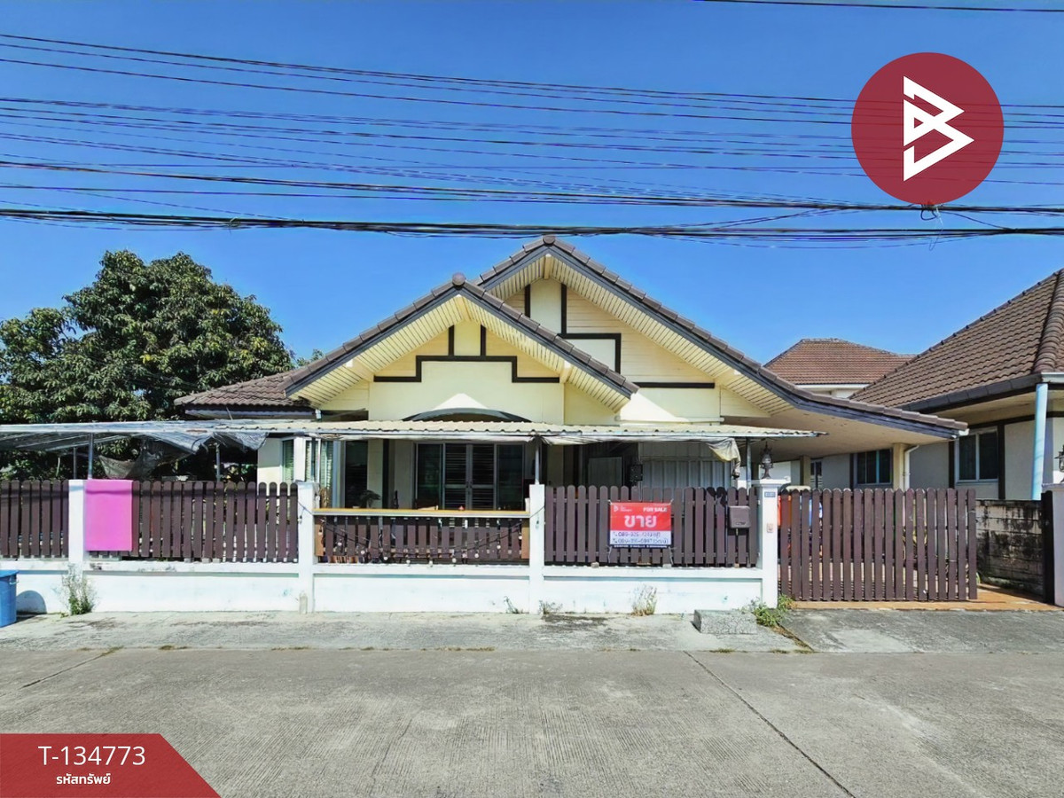 For SaleHousePattaya, Bangsaen, Chonburi : Single house for sale Grand Central Park Village 2 (Grand Central Park Phase2), Phan Thong, Chonburi