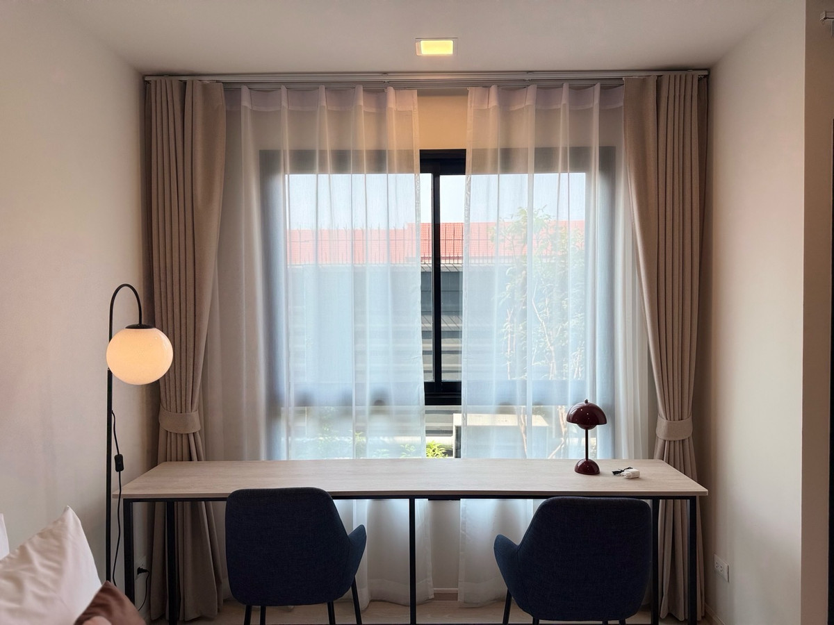 For RentCondoPathum Thani,Rangsit, Thammasat : Morning use, 1 bedroom, 13,000, opposite Bangkok University, new room. Ready to move in at the end of this month.