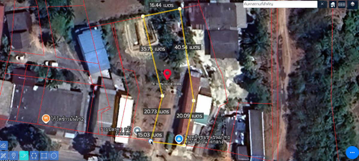 ขายที่ดินตรัง : ขายที่ดิน 3 ห้อง อำเภอนาโยง จังหวัดตรัง ติดถนนหลัก 2 งาน เหมาะทำธุรกิจ 