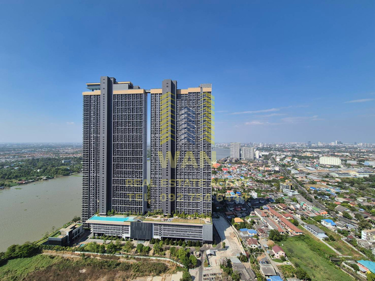 ให้เช่าคอนโดรัตนาธิเบศร์ สนามบินน้ำ พระนั่งเกล้า : ให้เช่า The politan rive ชั้น 40 ห้องมุมขนาด 30 ตร.ม. พร้อมอยู่