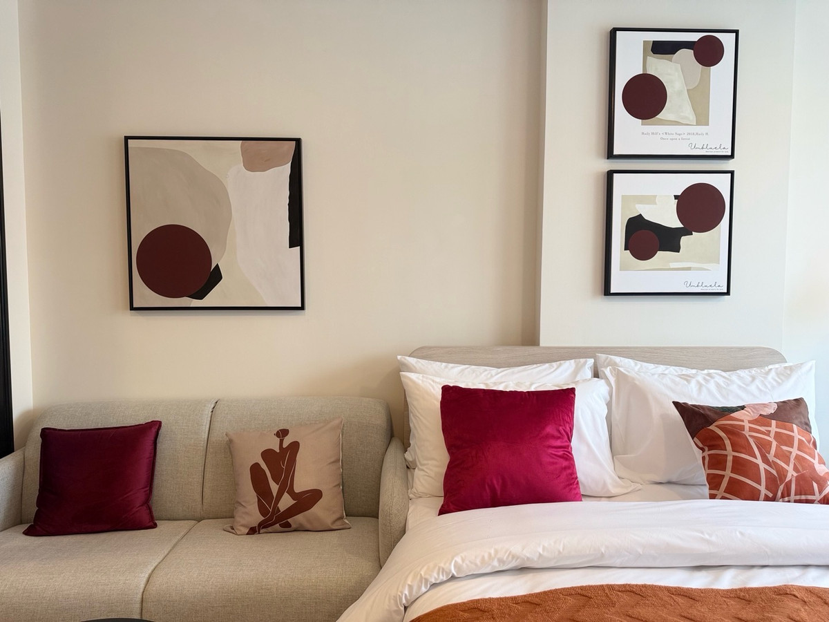 For RentCondoPathum Thani,Rangsit, Thammasat : Morning use, 1 bedroom, 13,000, opposite Bangkok University, new room. Ready to move in at the end of this month.