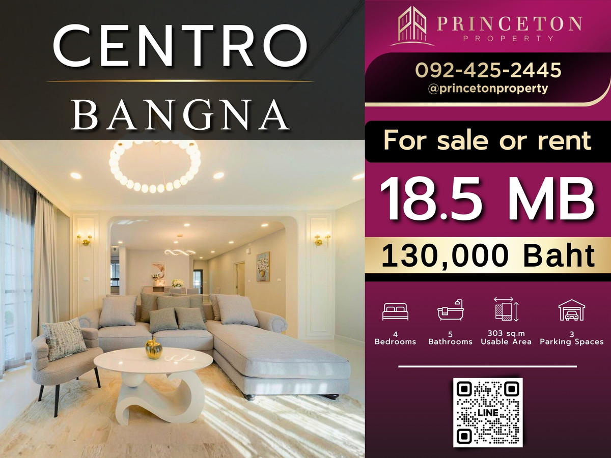 HouseBangna, Bearing, Lasalle : House For Rent CENTRO Bangna Just Minutes to Mega Bangna 📞092-4252445 