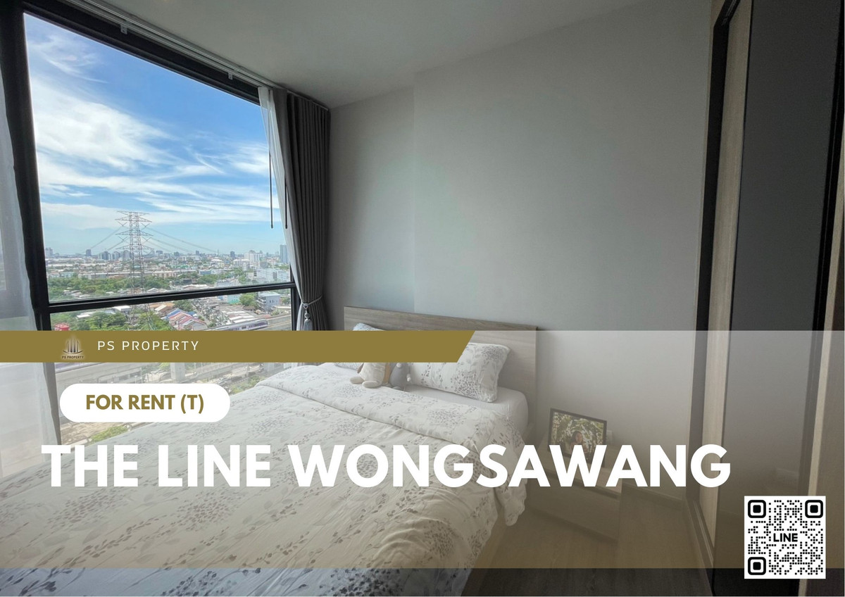 For RentCondoBang Sue, Wong Sawang, Tao Pun : For Rent ✨ THE LINE Wongsawang ✨ Fully furnished with appliances, near MRT Wongsawang.