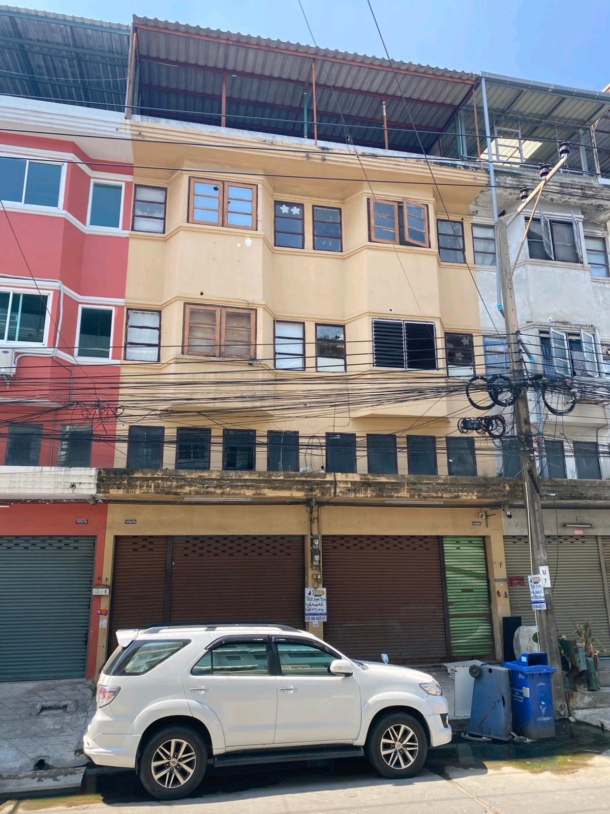 For RentShop HouseSamut Prakan,Samrong : Shophouse for rent, prime location! 4.5 floors, Soi Wat Dan 28 – cheapest price in this area, only 8,500