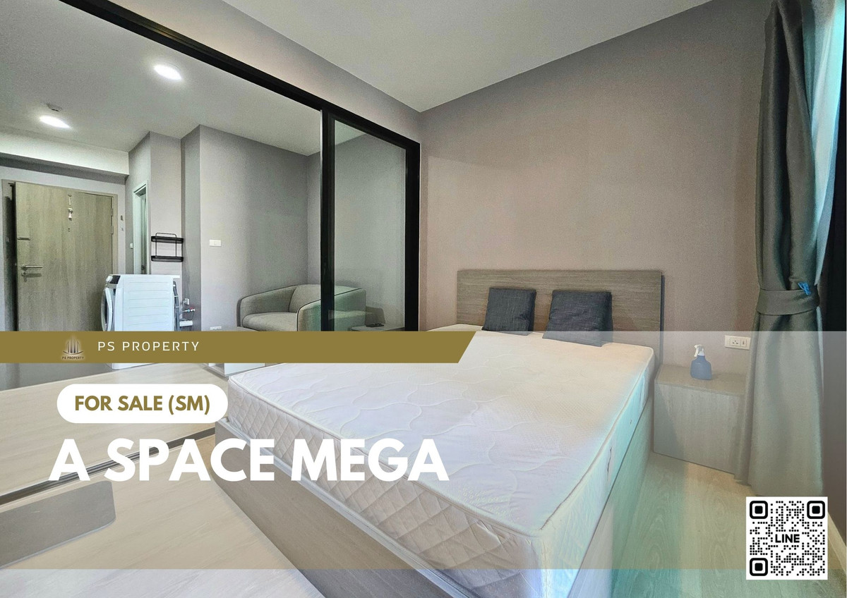 For SaleCondoBangna, Bearing, Lasalle : Urgent sale! 📍 A Space Mega 📍 Fully furnished with appliances. Near MRT Sri Eiam.
