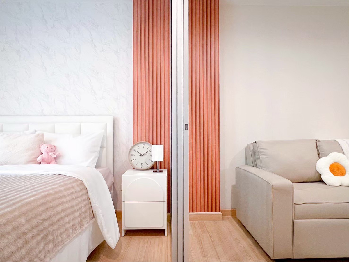 ขายคอนโดเสรีไทย-นิด้า : ขายด่วน 🌿 คอนโดแต่งใหม่ พร้อมอยู่ The Niche ID เสรีไทย 81/2 | ตึก B ชั้น 7 ห้องริม Digital Door Lock วิวโล่ง ลมดี ความเป็นส่วนตัวสูง ✨