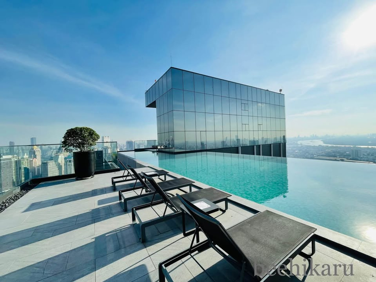 For RentCondoSathorn, Narathiwat : ⭐️ Knightsbridge Prime Sathorn ⭐️ 1 Bed 1 Bath, beautiful room, fully decorated. There are electrical appliances ready.