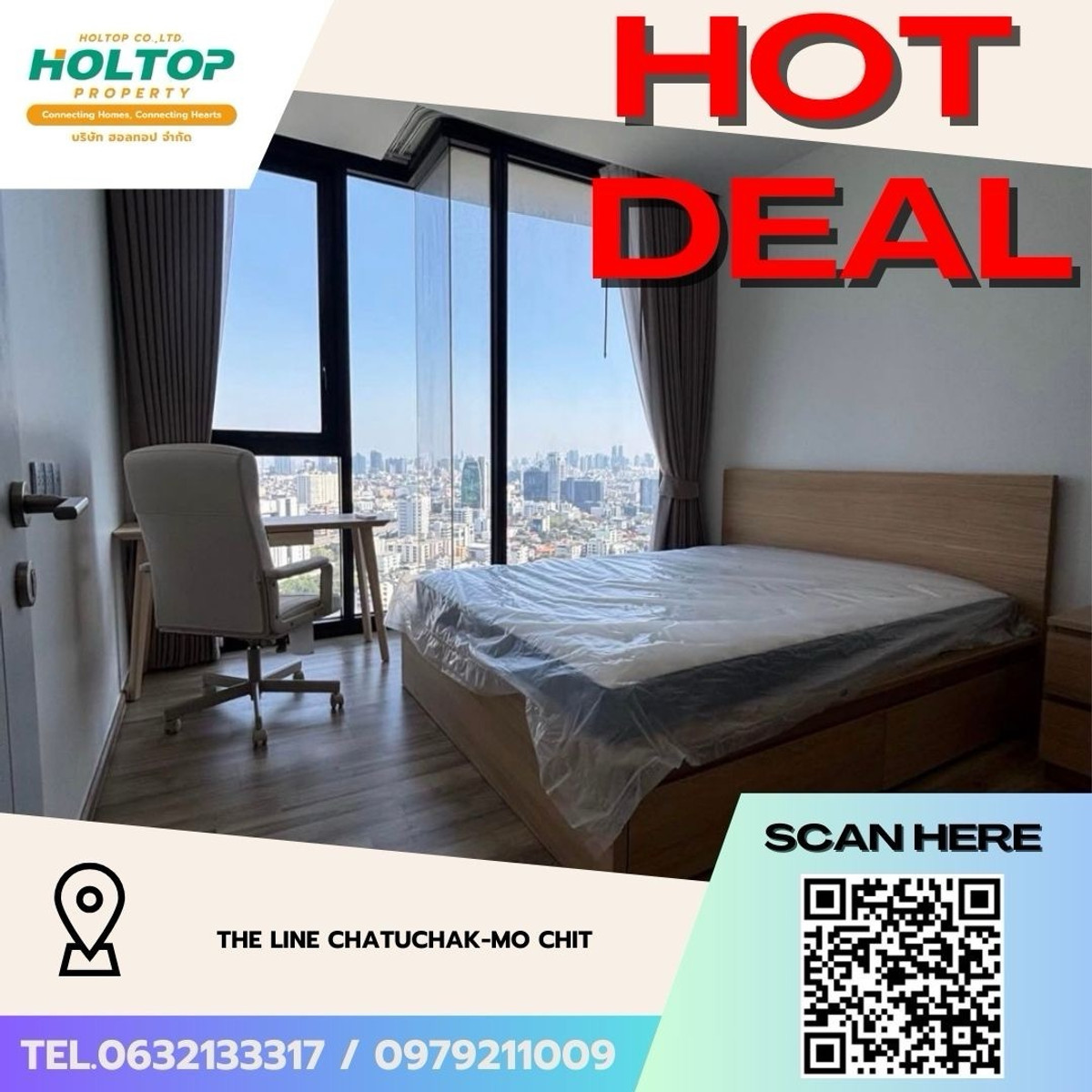 For RentCondoSapankwai,Jatujak : #Z4863💥 060369 🔥Condo for rent THE LINE Chatuchak-Mo Chit