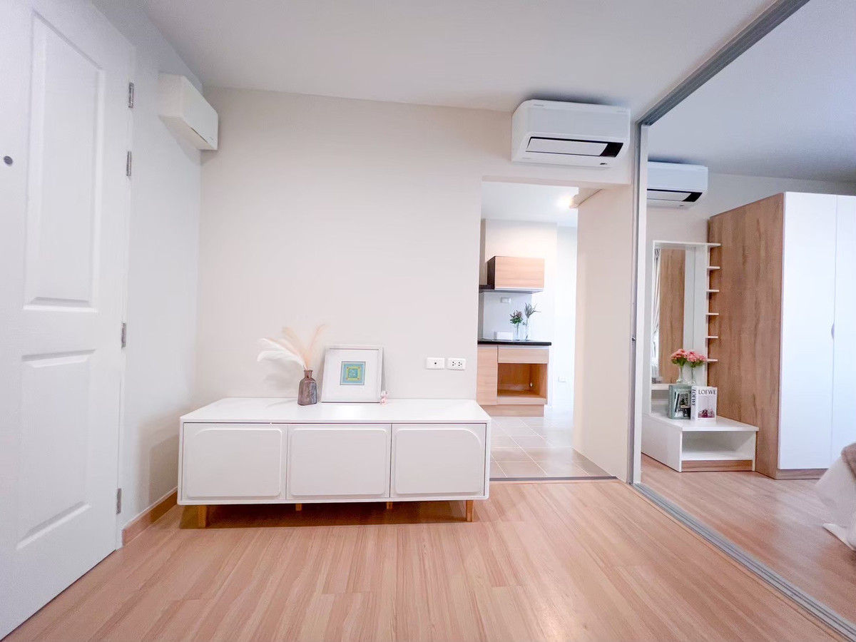 ขายคอนโดเสรีไทย-นิด้า : ขายด่วน 🌿 คอนโดแต่งใหม่ พร้อมอยู่ The Niche ID เสรีไทย 81/2 | ตึก B ชั้น 7 ห้องริม Digital Door Lock วิวโล่ง ลมดี ความเป็นส่วนตัวสูง ✨