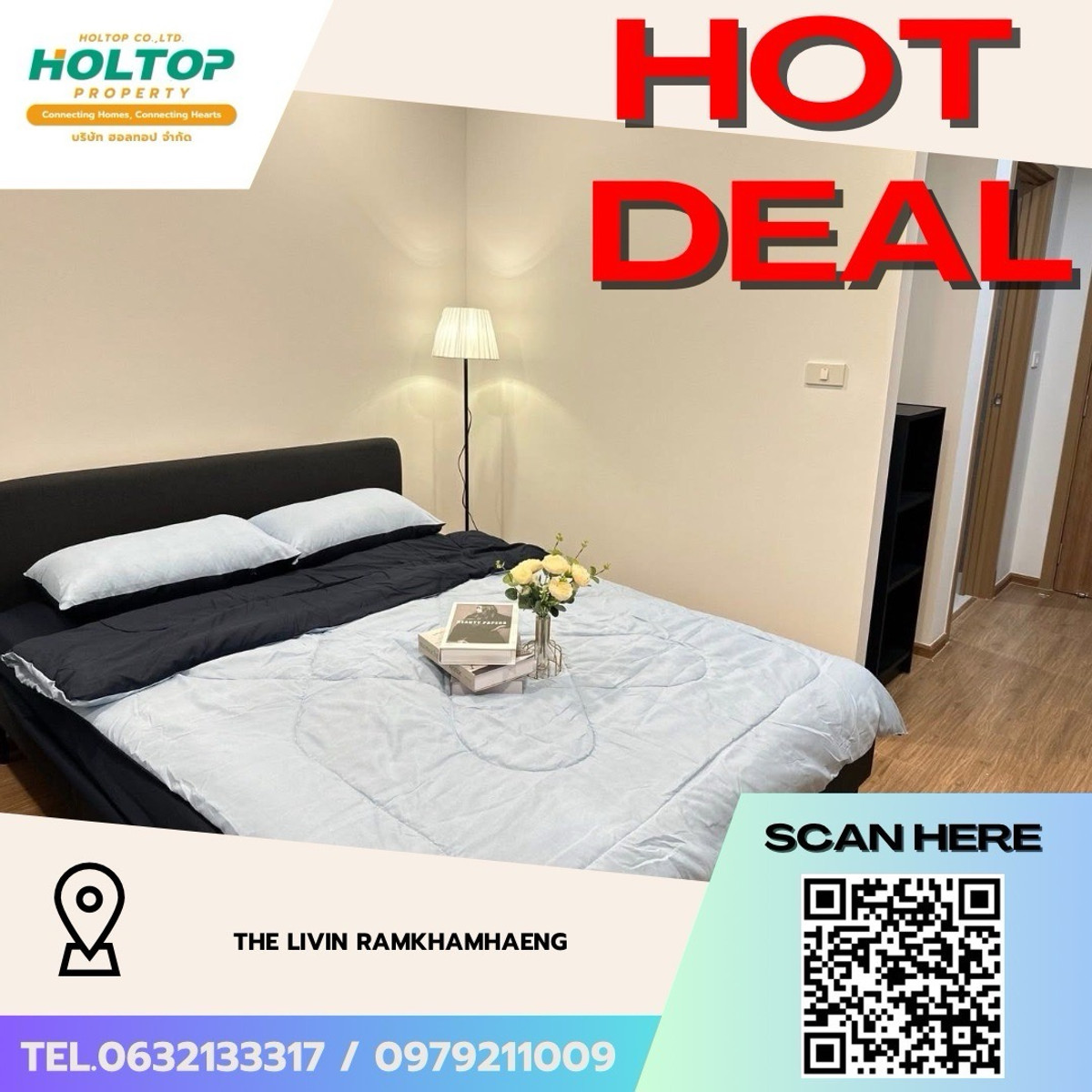 ให้เช่าคอนโดรามคำแหง หัวหมาก : #Z4853💥 050369 🔥ให้เช่าคอนโด The Livin Ramkhamhaeng 