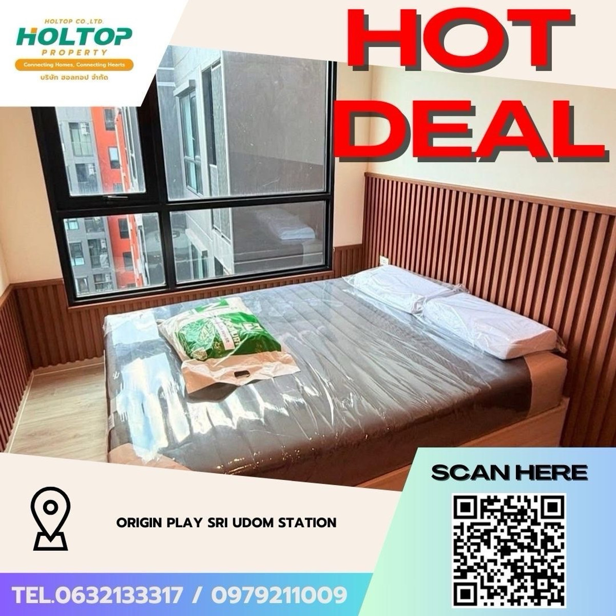 For RentCondoOnnut, Udomsuk : #Z4861💥 060369 🔥Condo for rent Origin Play Sri Udom Station (old code Z4463)