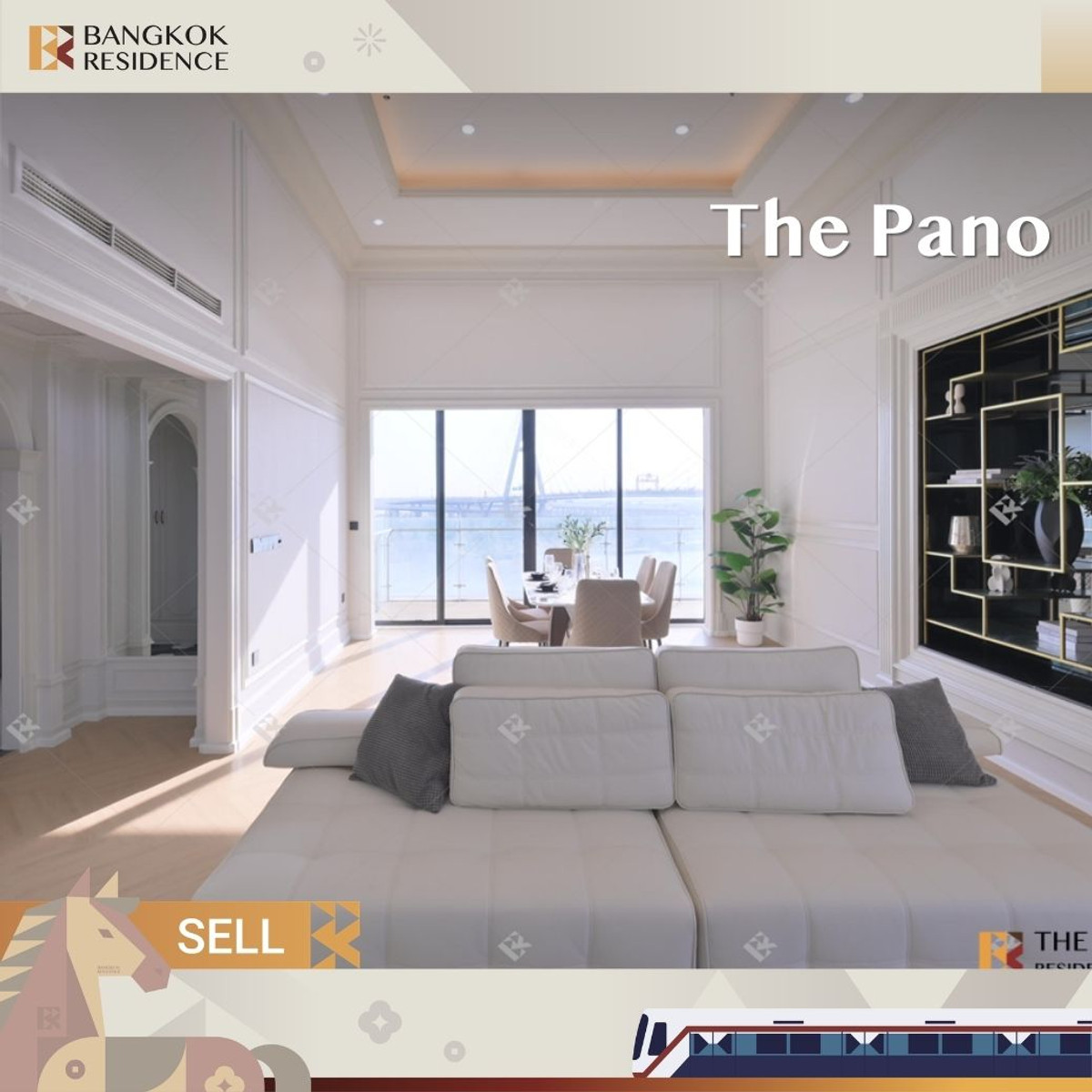 For SaleCondoRama3 (Riverside),Satupadit : 💎 Hot Unit!  Luxury Riverfront 🌊 The Pano near BTS Chong Nonsi