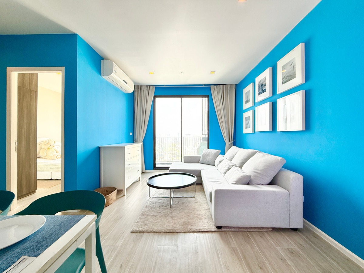 For RentCondoRatchadapisek, Huaikwang, Suttisan : 🚀 Quinn Ratchada - 68 sq m. 2 bedrooms, 2 bathrooms, high floor, corner room, for rent 092-545-6151 (Team)