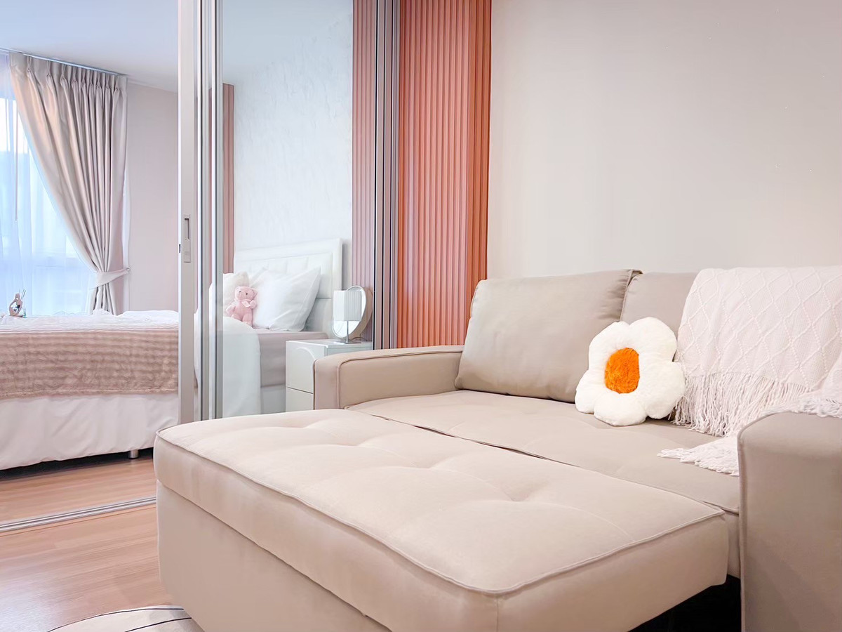 ขายคอนโดเสรีไทย-นิด้า : ขายด่วน 🌿 คอนโดแต่งใหม่ พร้อมอยู่ The Niche ID เสรีไทย 81/2 | ตึก B ชั้น 7 ห้องริม Digital Door Lock วิวโล่ง ลมดี ความเป็นส่วนตัวสูง ✨