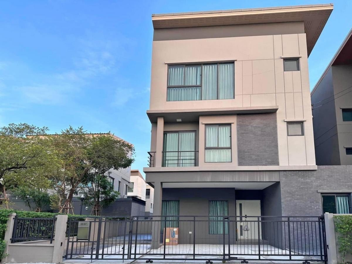 ให้เช่าทาวน์โฮมนวมินทร์ รามอินทรา : WS6813 🏡 บ้านวิลล่าหรู 3 ชั้น บ้านกลางเมือง รามอินทรา 83 สเตชั่น หลังมุม วิวสวน เช่าเพียง 65,000 บาท / เดือน