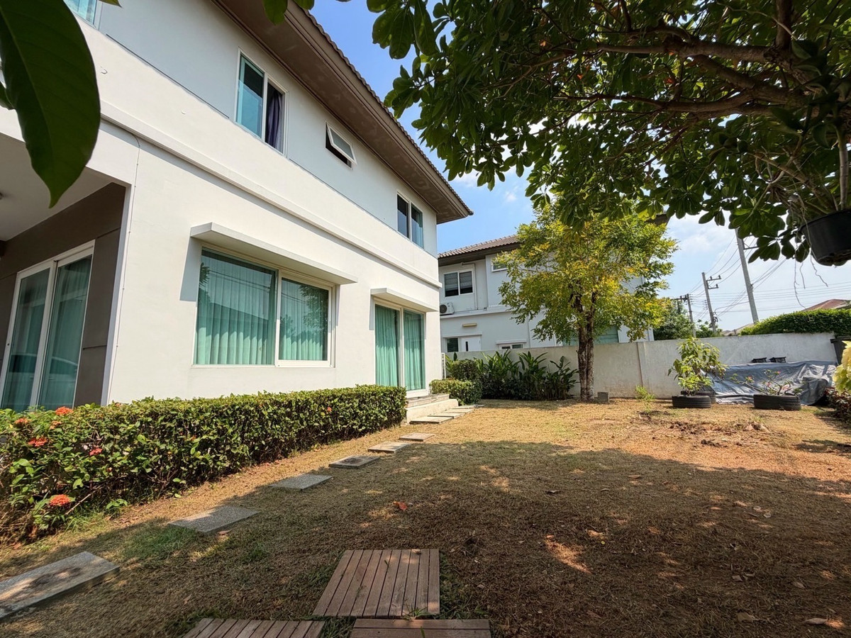 For RentHousePhutthamonthon, Salaya : Single house for rent, Chaiyaphruek, Phutthamonthon Sai 5 🏡corner house, 3 bedrooms, 3 bathrooms 
 ✅LineOA : @ladysai