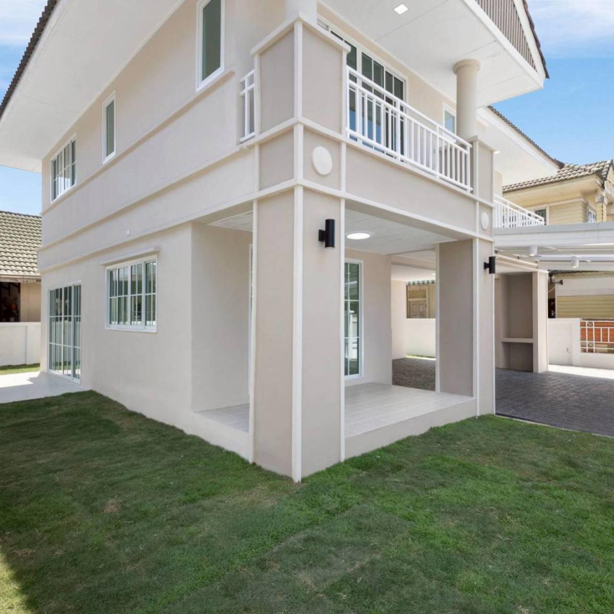 ขายบ้านพระราม 5 ราชพฤกษ์ บางกรวย : ขายบ้าน  ดิเอมเมอรัล การ์เด้น & สปอร์ตคลับ รีโนเวทใหม่ MRT-บางรักใหญ่ บางพลับ ปากเกร็ด นนทบุรี CX-148379