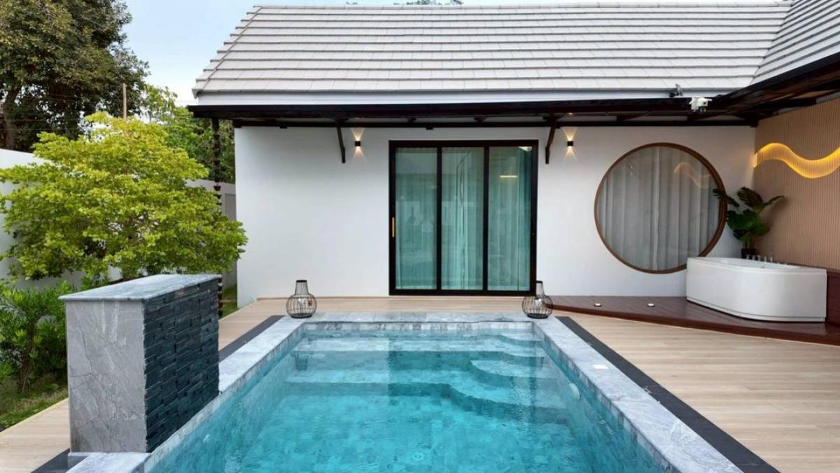 For SaleHousePattaya, Bangsaen, Chonburi : For Sale 2 storey detacted house pool villa for sale in Pattaya , Mueang Phata , Bang Lamung , Chon Buri , CX-147950