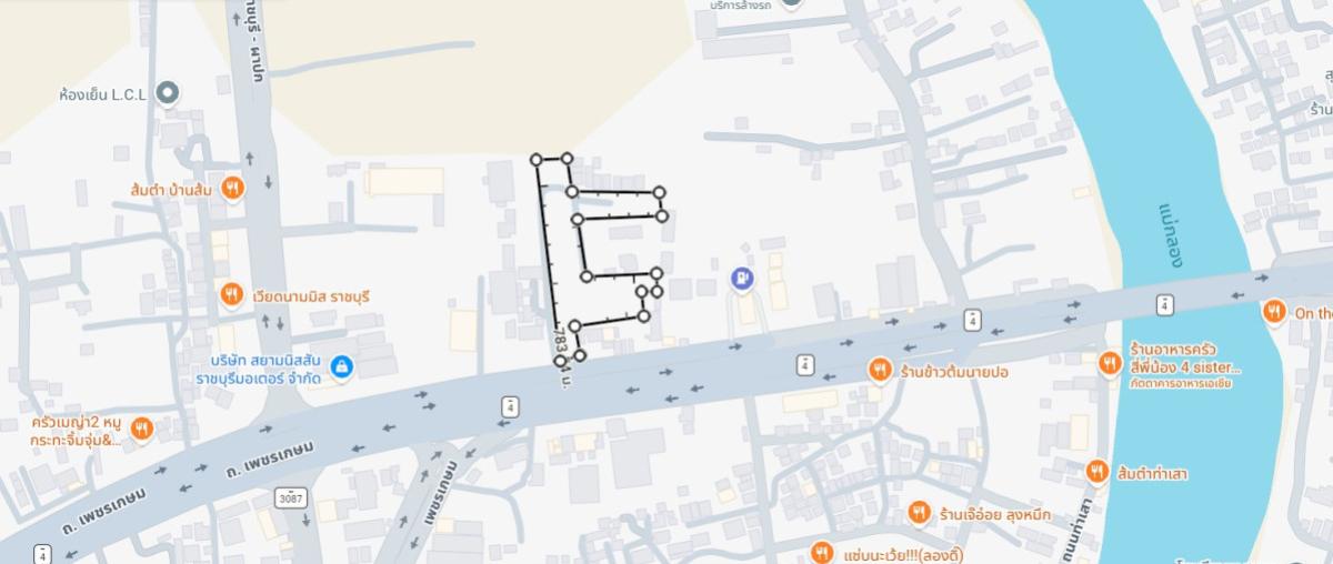 ขายที่ดินราชบุรี : ขายที่ดินเปล่า ติดถนนใหญ่ เพชรเกษม ราชบุรี ตำบลหลุมดิน ใจกลางเมือง ถมแล้ว CX-148090