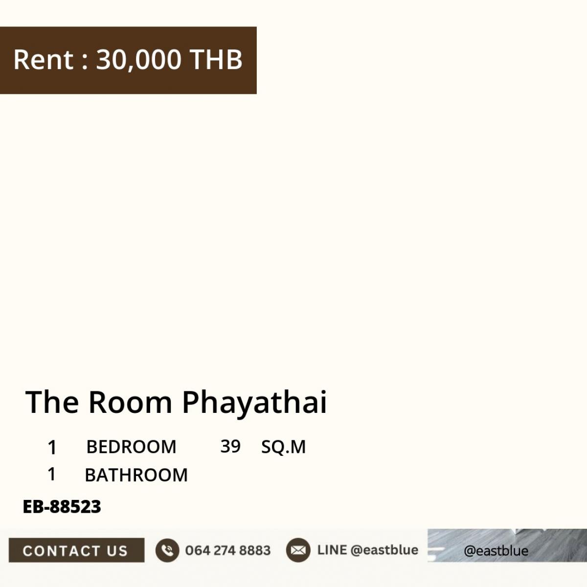 For RentCondoRatchathewi,Phayathai : 18/03/2026, Beautiful condo with 1 bedroom in the heart of Phaya Thai for 30,000 Baht/month. Convenient access to BTS/MRT, close to everything you need! 0642748883