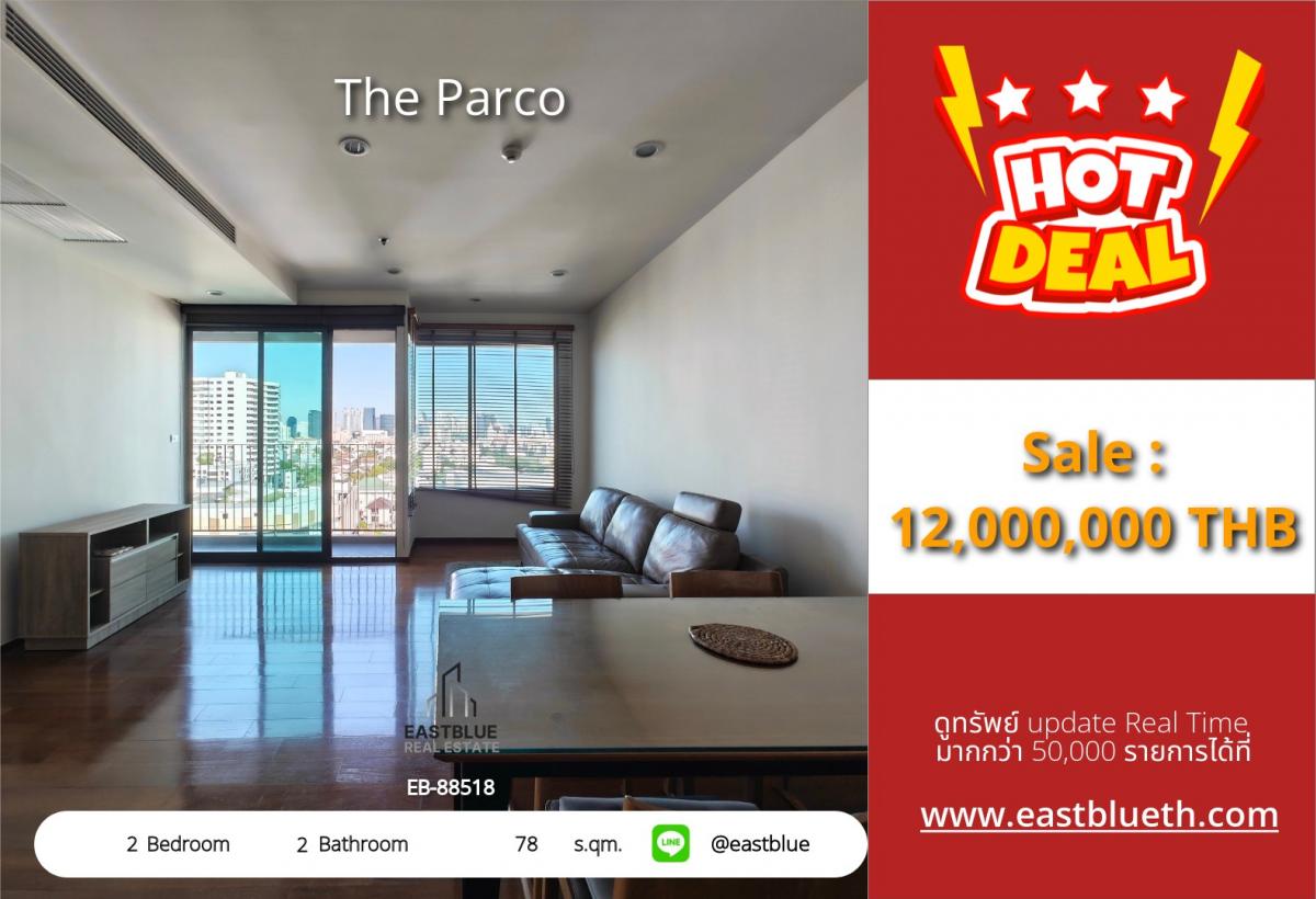For SaleCondoRama3 (Riverside),Satupadit : 18/03/2026, Luxury 2-bedroom condo The Parco in the city center, near BTS Chong Nonsi
Infinity Pool view with complete free amenities for only 12 million! 0642748883